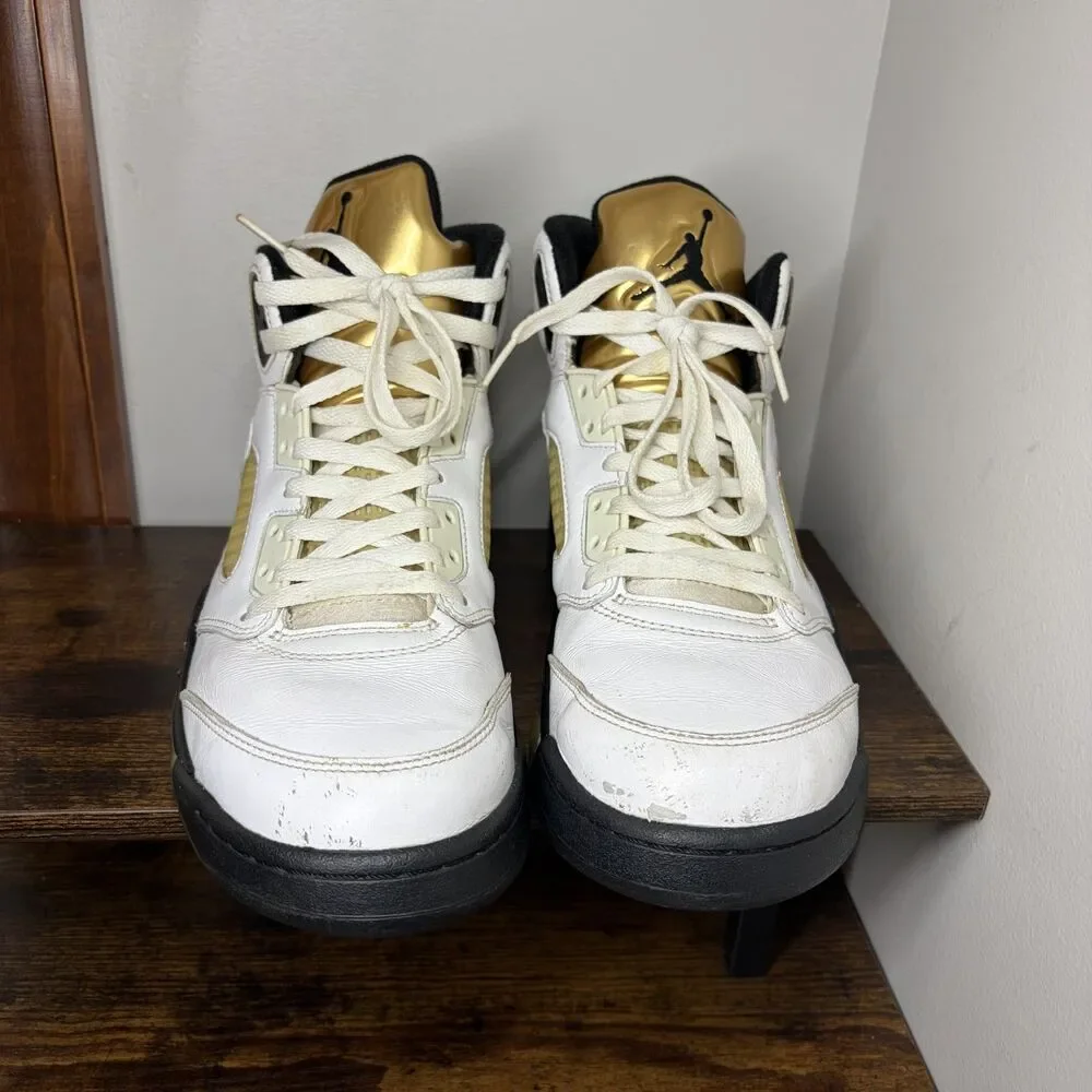 Size 9.5 - Men's Air Jordan 5 Retro Olympic Gold Medal 2016 136027-133